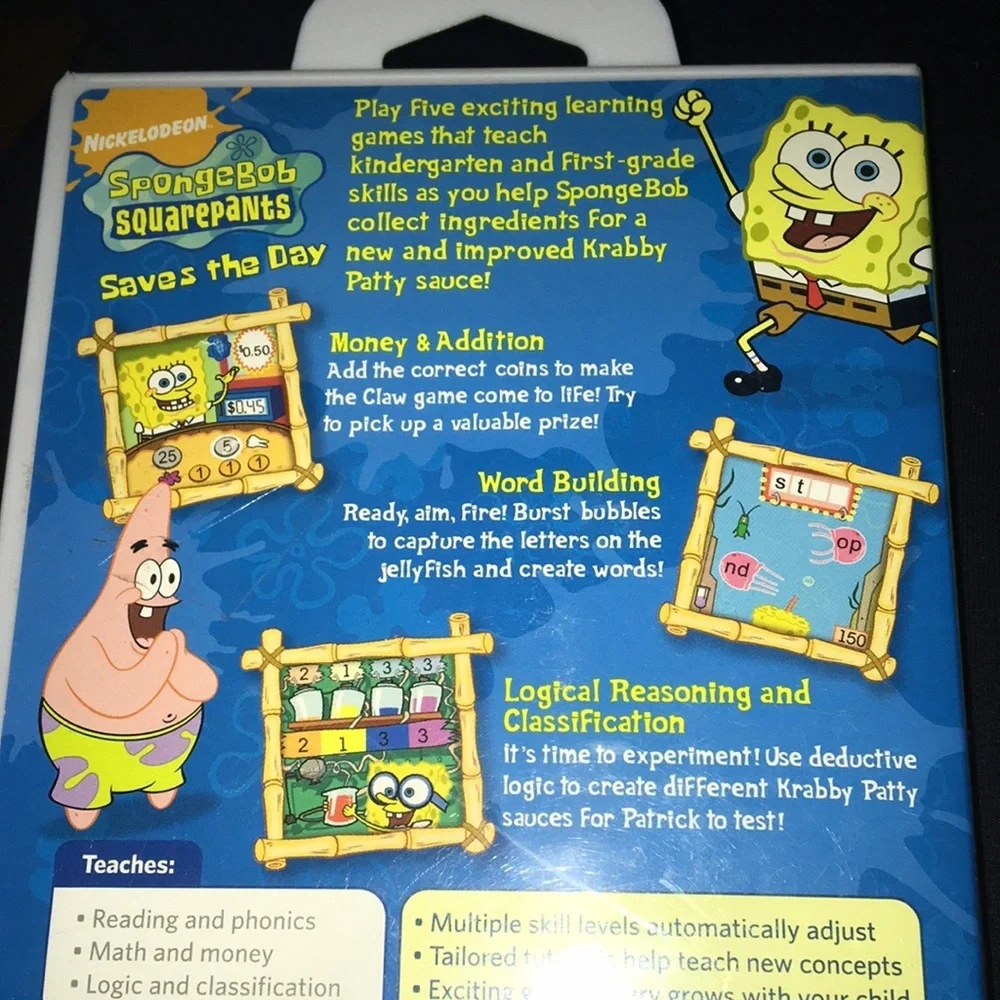 Leapster Learning Game: Sponge Bob Saves The Day